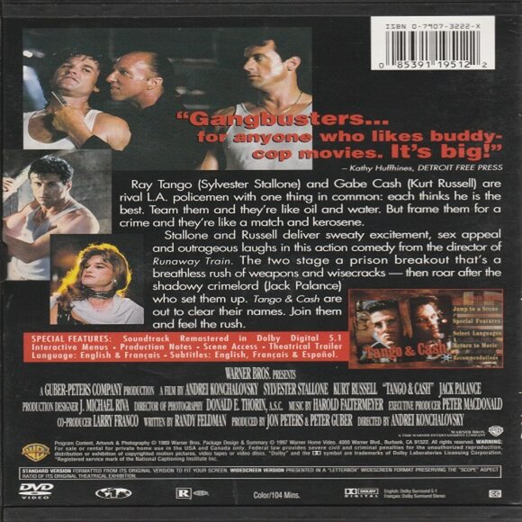 Tango & Cash DVD - Picture 2 of 2
